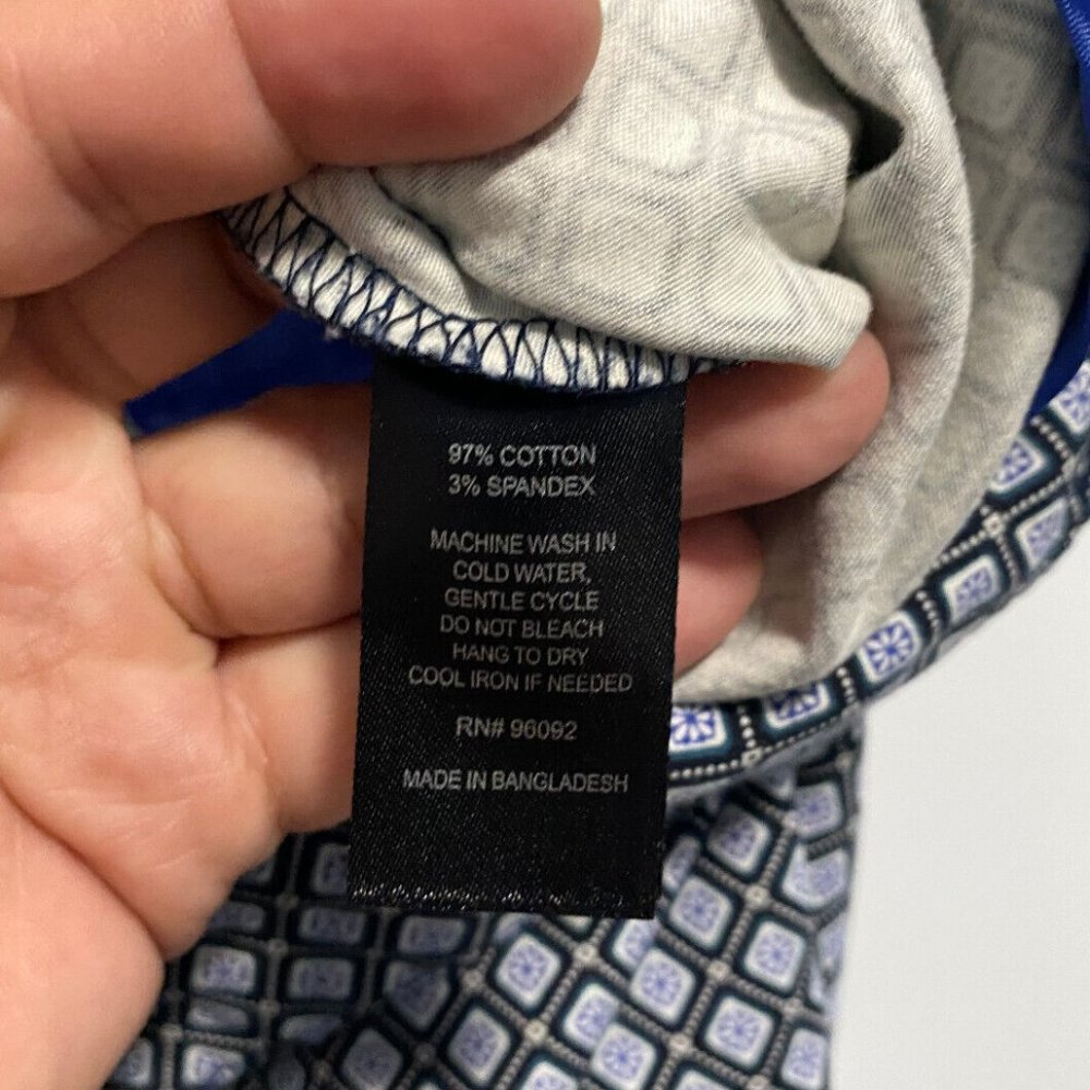 Dalia Capri Blue Pants With Square Pattern Size 10 - image 5